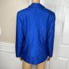 10-2937.jpg John Meyer Polyester Blazer Size 20W Blue Beaded Embroidered Shawl Collar