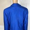 10-2938.jpg John Meyer Polyester Blazer Size 20W Blue Beaded Embroidered Shawl Collar