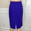 Jones New York Vintage Wool Skirt Suit Size 10 Purple Double Breasted Collarless