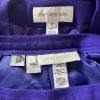Jones New York Vintage Wool Skirt Suit Size 10 Purple Double Breasted Collarless