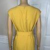 Kasper Women Polyester Stretch Dress Size 10 Butter Lined Belted Sleeveless