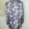 St Anthony Polyester Metallic Blazer Size 16W Purple Silver Shawl Collar New
