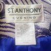St Anthony Polyester Metallic Blazer Size 16W Purple Silver Shawl Collar New