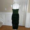 PANTAGIS Vintage Green Velour Strappy Tiered Whimsigoth  Stretch Dress Size 14W