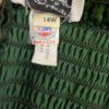 PANTAGIS Vintage Green Velour Strappy Tiered Whimsigoth  Stretch Dress Size 14W