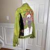 LEVI STRAUSS Women Wash Green Distressed Embroidered Denim Size M