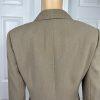 Kasper Polyester Blazer Top Size 10 Peanut Brown Lined Shawl Collar 2PC