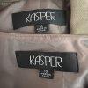 Kasper Polyester Blazer Top Size 10 Peanut Brown Lined Shawl Collar 2PC