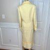 Ben Marc Int Polyester Rayon Skirt Suit Top 12 Yellow Gold Beaded Sequin 3PC