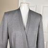 Nine and Co Polyester Blazer Suit Size 10 Gray  Lined Stand Up Collar Open Front