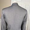 Nine and Co Polyester Blazer Suit Size 10 Gray  Lined Stand Up Collar Open Front