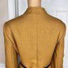 Tahari ASL Polyester Blazer Size 14 Honey Women Belted Lined Stand Up Collar