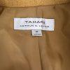 Tahari ASL Polyester Blazer Size 14 Honey Women Belted Lined Stand Up Collar