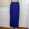 Clara Clara Polyester Skirt Suit Size 10 Purplish Blue Beaded Shawl Collar 2PC