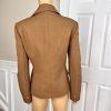 Le Suit Polyester Cinnamon Pant Suit Size 10 Lined Notch Collar Faux pockets 2PC