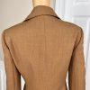 Le Suit Polyester Cinnamon Pant Suit Size 10 Lined Notch Collar Faux pockets 2PC