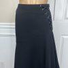 Alberto Makali Asymmetrical Skirt Size 2 Black With Details Ruffle High Low