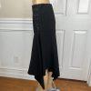 Alberto Makali Asymmetrical Skirt Size 2 Black With Details Ruffle High Low