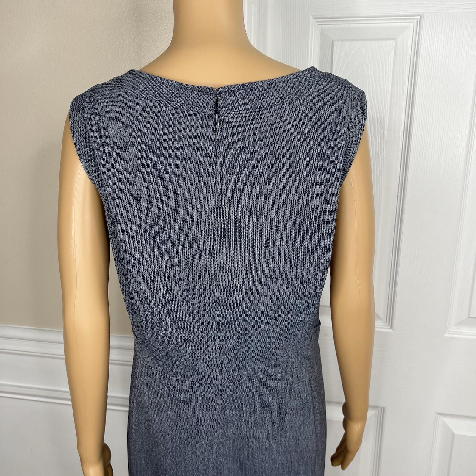 Kasper Polyester Stretch Lined Dress Size 16 Suit Size 18 Faded Blue 2PC