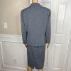 Kasper Polyester Stretch Lined Dress Size 16 Suit Size 18 Faded Blue 2PC