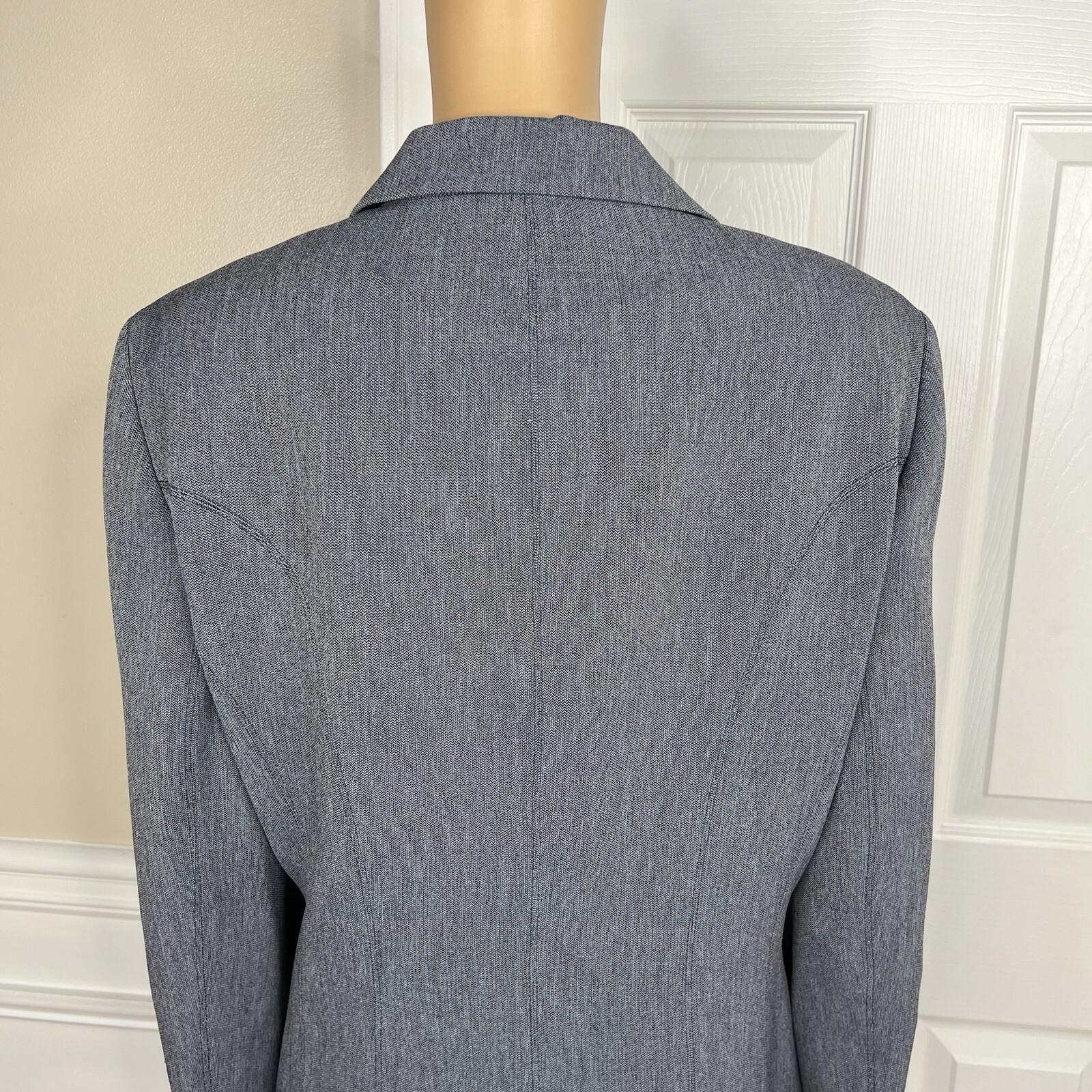 Kasper Polyester Stretch Lined Dress Size 16 Suit Size 18 Faded Blue 2PC