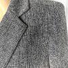 10-3170.jpg Kasper Polyester Rayon Pant Size 12P Black White Lined Notch Collar Career 2PC