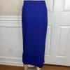 Moshita Couture Women Polyester Skirt Suit 14 Blue Beaded Lined Cocktail 2PC