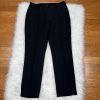 John Meyer Polyester Pant Suit 14 Solid Black Lined Peak Collar Embellished 2PC