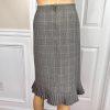 EVAN PICONE 2PC Gray Striped Polyester Rayon Stretch  Career Skirt Suit Size 10