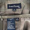 EVAN PICONE 2PC Gray Striped Polyester Rayon Stretch  Career Skirt Suit Size 10