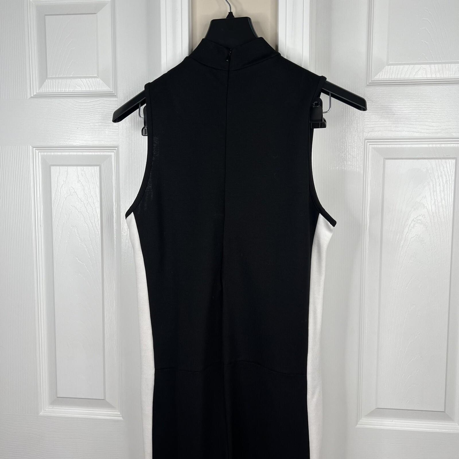 Puma Black White Full Body Slimming Slender Overall Jumpsuit Tight Fit Size XXL