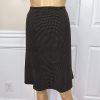 LE SUIT 2PC Black Yellow Polyester Cupro Peak Collar Flare Skirt Suit Size 8P