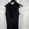 Puma Black White Full Body Slimming Slender Overall Jumpsuit Tight Fit Size XXL