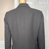 New EVAN PICONE 2PC Black Polyester Lined Peak Collar Pant Suit SZ 12 MSRP &200