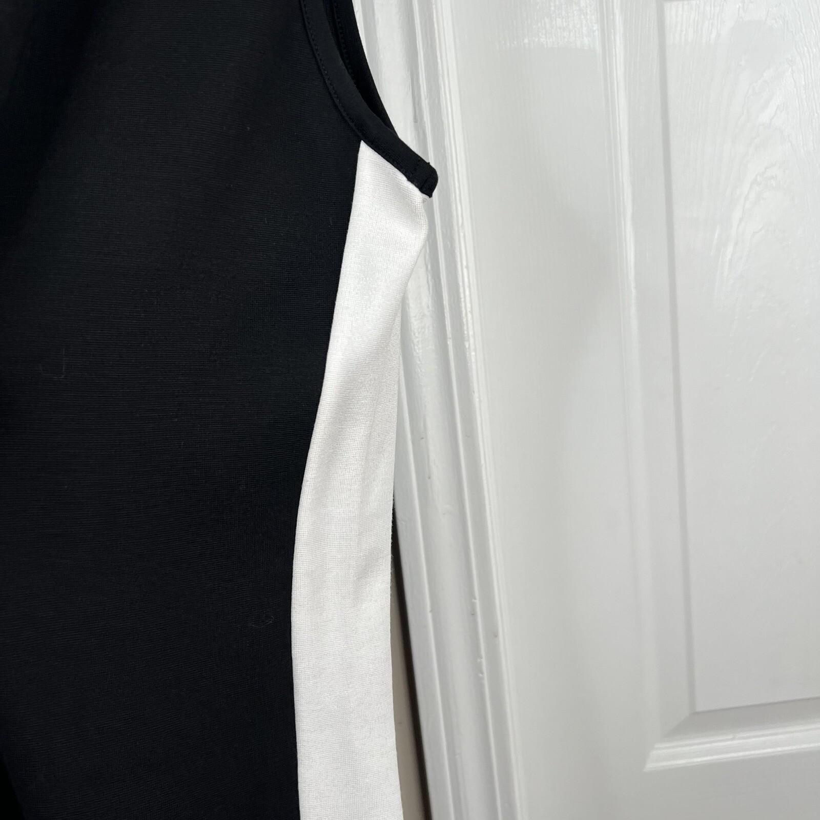 Puma Black White Full Body Slimming Slender Overall Jumpsuit Tight Fit Size XXL