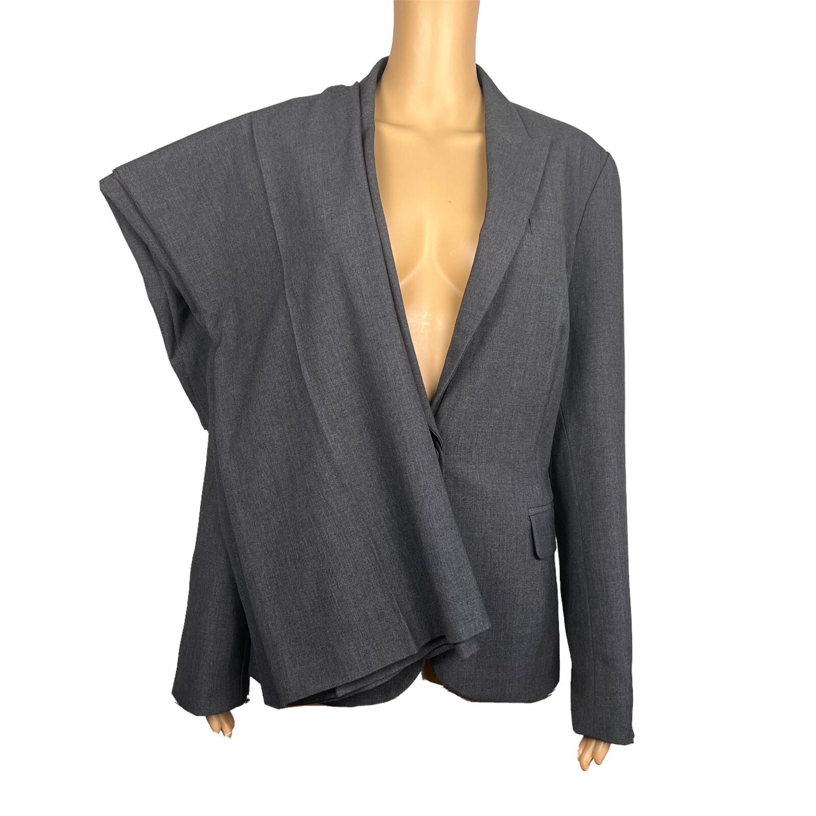 10-3296.jpg INC INTERNATIONAL Concepts 2PC Gray Polyester Rayon Stretch Pant(12) Suit (14)