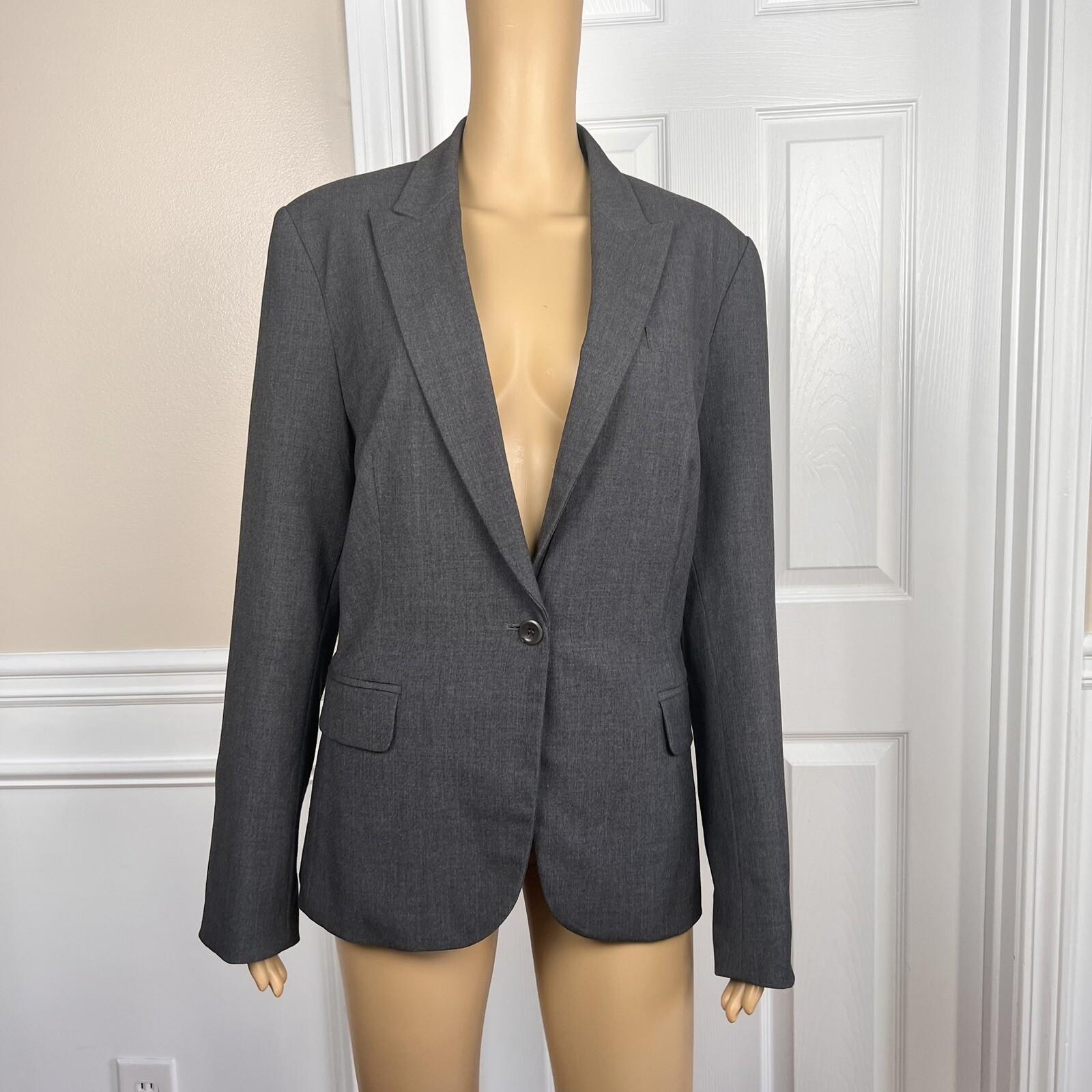 10-3298.jpg INC INTERNATIONAL Concepts 2PC Gray Polyester Rayon Stretch Pant(12) Suit (14)