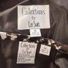 COLLECTIONS FOR LE SUIT 2PC Brown White Polyester Lined Flare Skirt Suit Size 14
