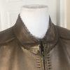NYCARD Collection Leather Stretched Jacket Coffee Lined Leather Jacket Size 1 X