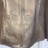 NYCARD Collection Leather Stretched Jacket Coffee Lined Leather Jacket Size 1 X