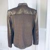 NYCARD Collection Leather Stretched Jacket Coffee Lined Leather Jacket Size 1 X