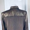 NYCARD Collection Leather Stretched Jacket Coffee Lined Leather Jacket Size 1 X