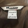 NYCARD Collection Leather Stretched Jacket Coffee Lined Leather Jacket Size 1 X