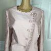 Tahari ASL Women Polyester Nylon Skirt Suit Size 14P Pink Collarless Lined 2PC