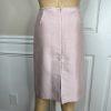 Tahari ASL Women Polyester Nylon Skirt Suit Size 14P Pink Collarless Lined 2PC