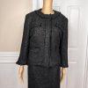 MICHAEL KORS 2PC Tweed Sequin  Lined Mismatch Formal Dress (SZ 14P) Suit (SZ 14)