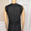 MICHAEL KORS 2PC Tweed Sequin  Lined Mismatch Formal Dress (SZ 14P) Suit (SZ 14)