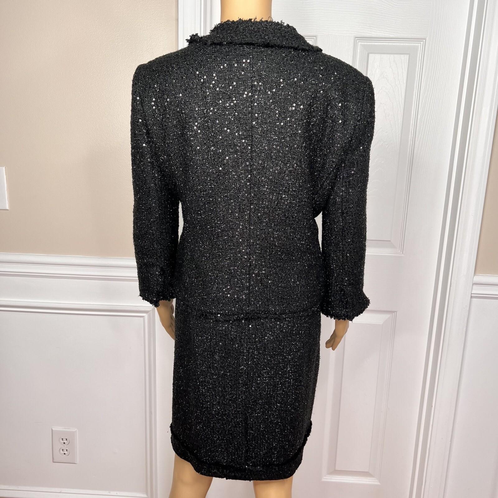 MICHAEL KORS 2PC Tweed Sequin  Lined Mismatch Formal Dress (SZ 14P) Suit (SZ 14)