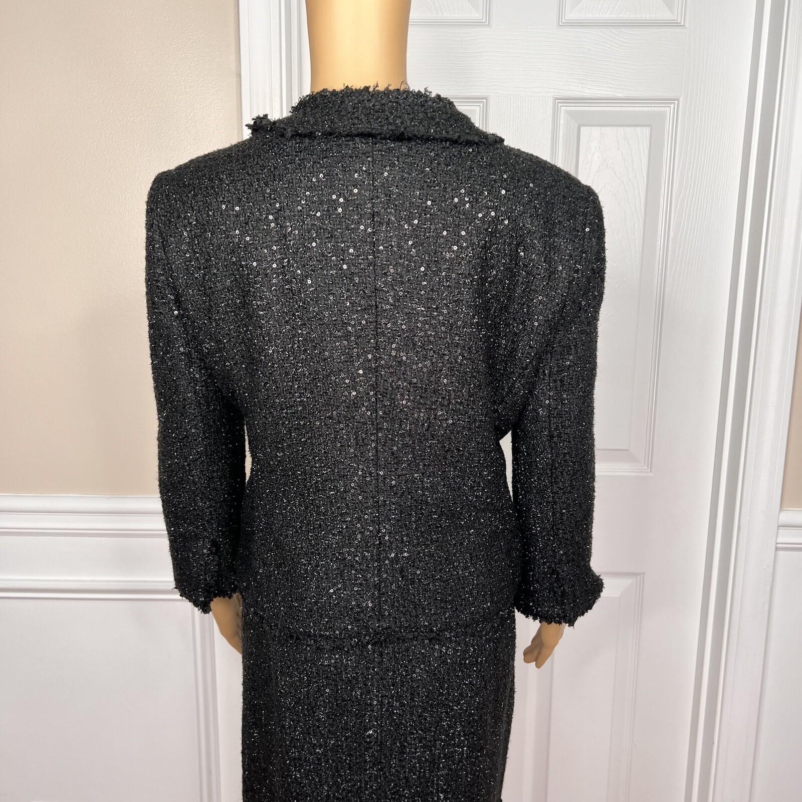 MICHAEL KORS 2PC Tweed Sequin  Lined Mismatch Formal Dress (SZ 14P) Suit (SZ 14)
