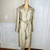 Kasper Polyester Metallic Dress Suit 24W Champagne Gold Belted Cocktail 2PC New